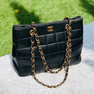 Chanel Bar Quilted Lambskin Tote